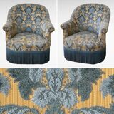 Toad armchair Flocked Velvet 1960