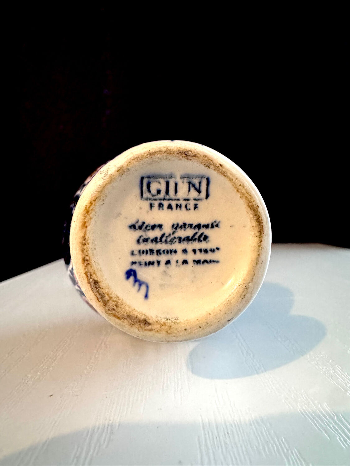 Pichet Gien France signed — artist's piece