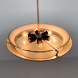 Bauhaus / Functionalist Copper Chandelier Ufo, 1930s, Restored