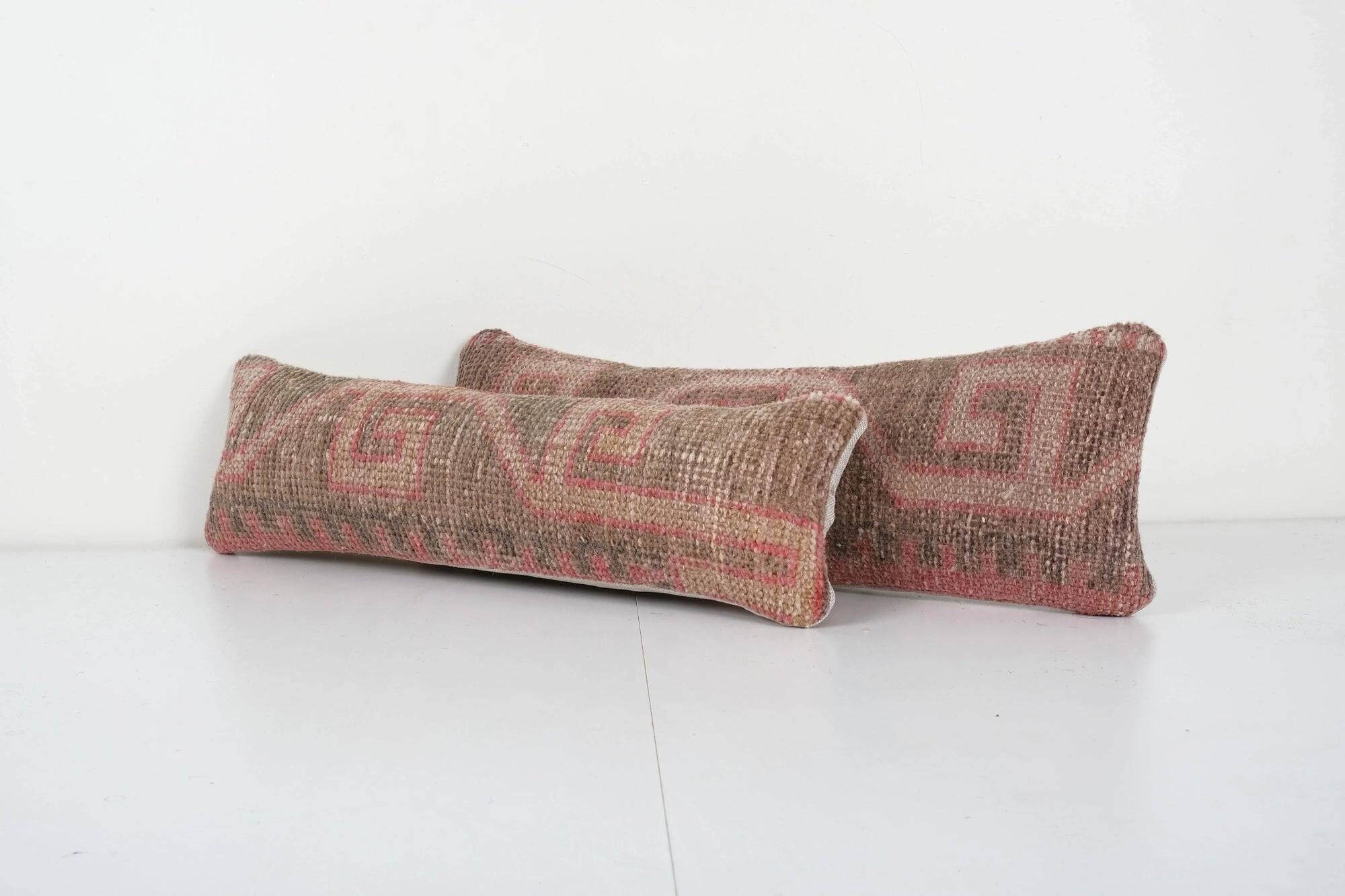 Set of 2 vintage Turkish cushion covers 15x61 cm