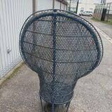 Fauteuil Emmanuelle osier rotin vintage