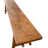 Solid wood bench - wild apple wood