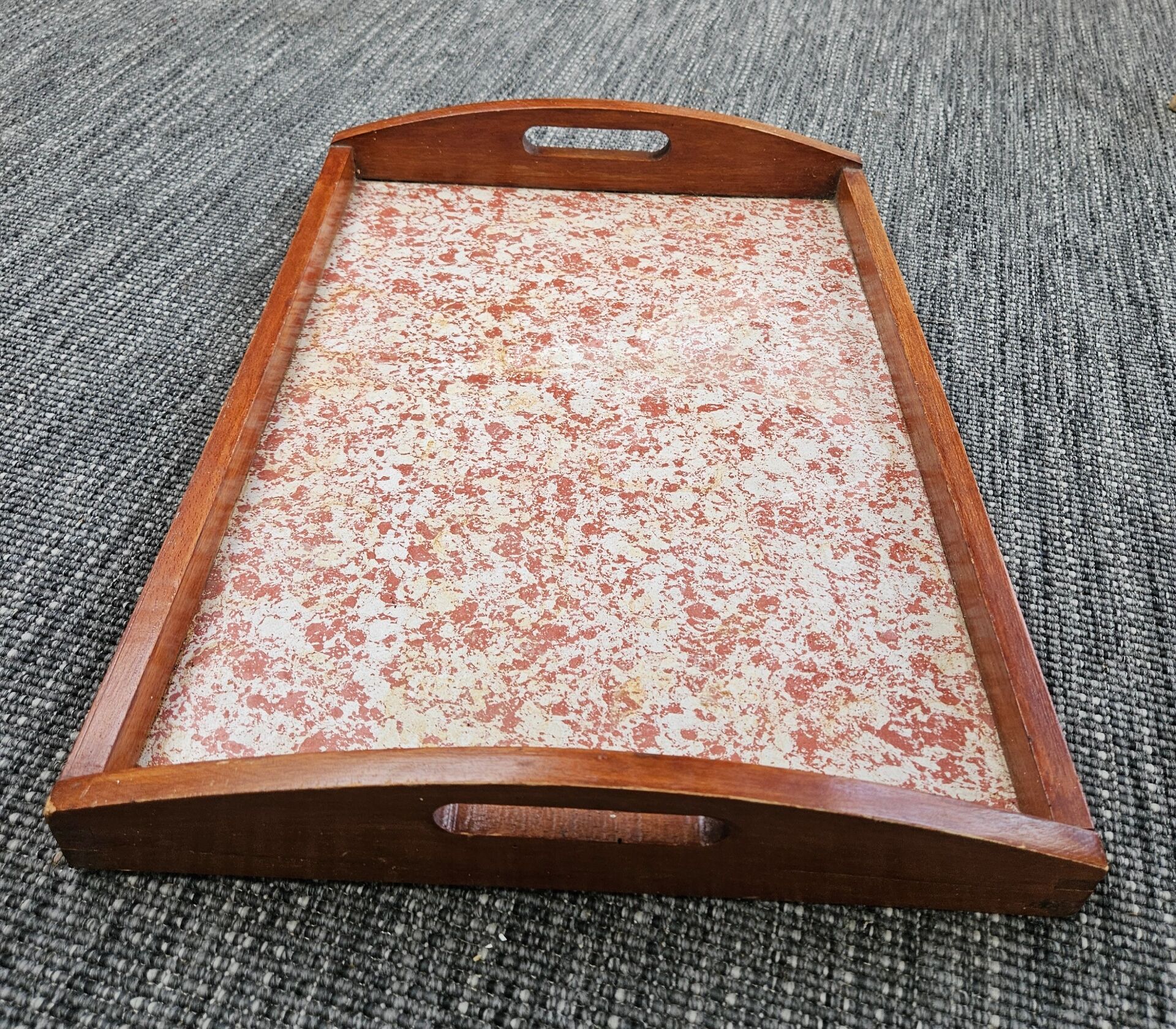 Large solid wood serving platter