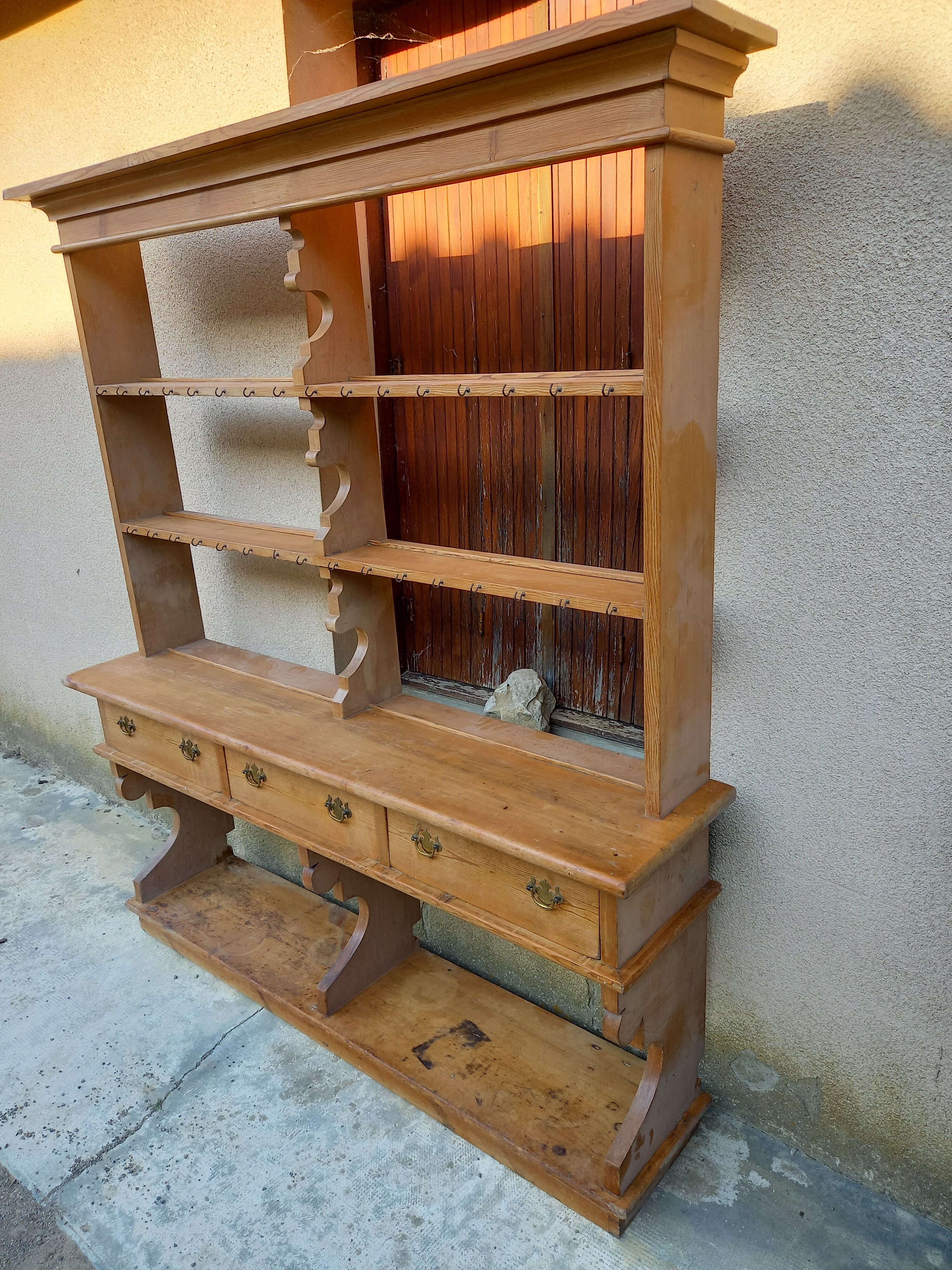 Wooden cupboard console