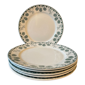 Lot de 6 assiettes plates