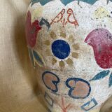 Polychrome decorated terracotta jar