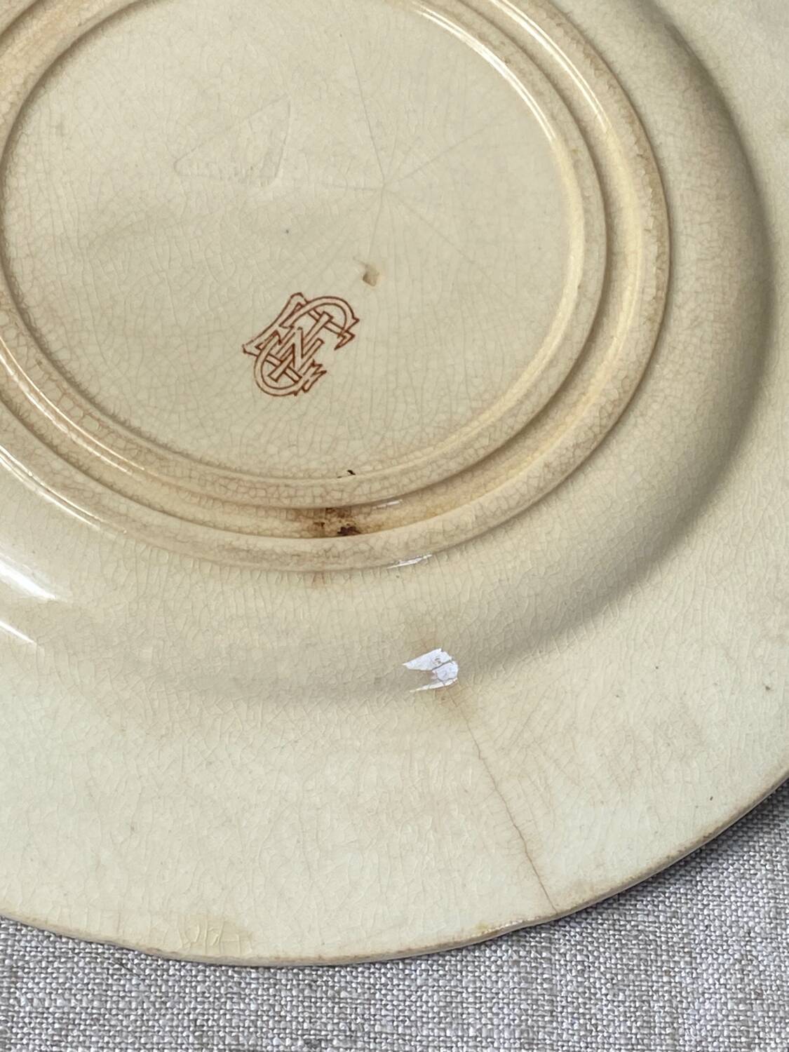 6 Gien ironstone plates