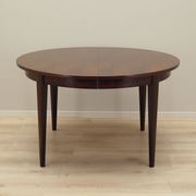 Round rosewood table, Danish design, 1970s, manufacturer: Omann Jun