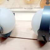Pair of 70s space age wall lights
