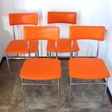 A set of 4 chairs in 1980s Modern style