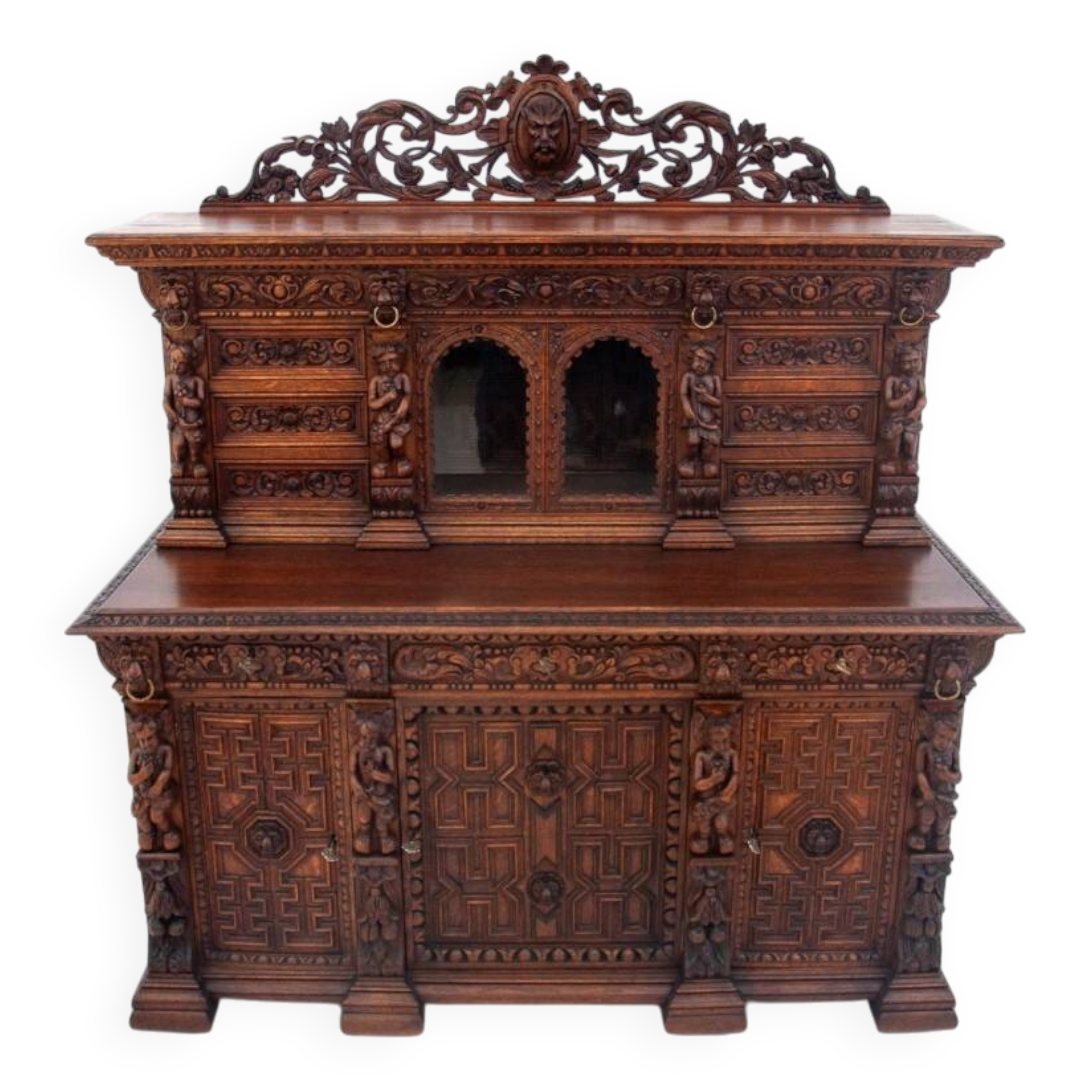 Carved buffet-chest of drawers, France, circa 1860