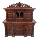 Buffet-commode sculpté, France, vers 1860