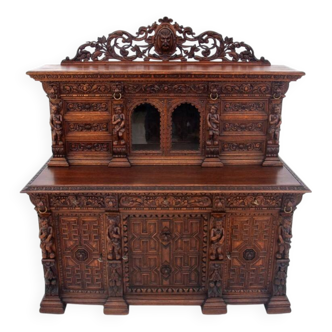 Carved buffet-chest of drawers, France, circa 1860
