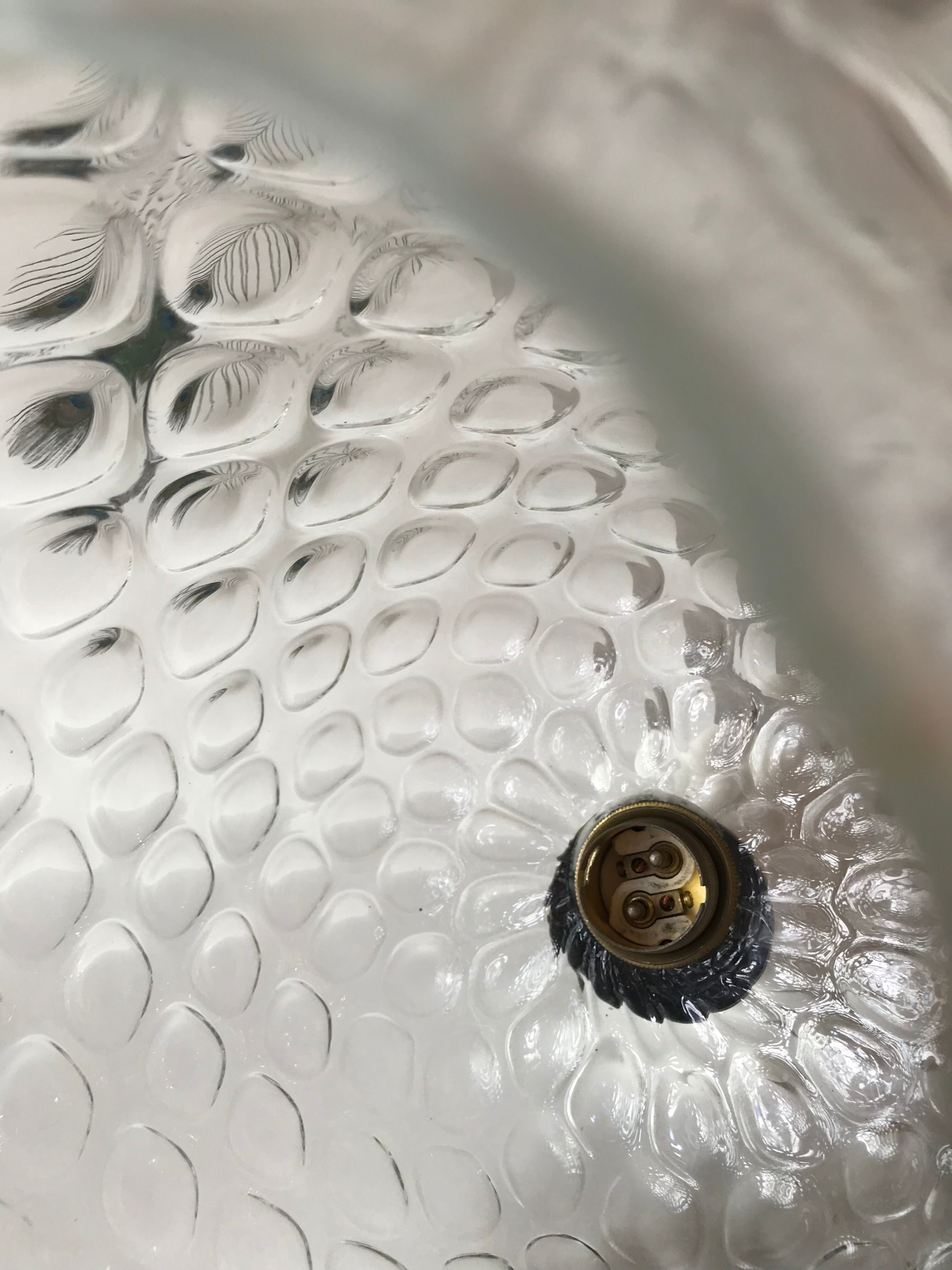 Suspension en verre ananas
