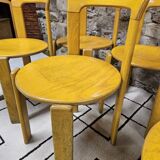 Lot of vintage bruno rey 1970" chairs