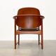 Fauteuil King en Teck Danois du Milieu du Siècle par Arne Hovmand Olsen pour Onsild Møbelfabrik et Jutex, années 1950