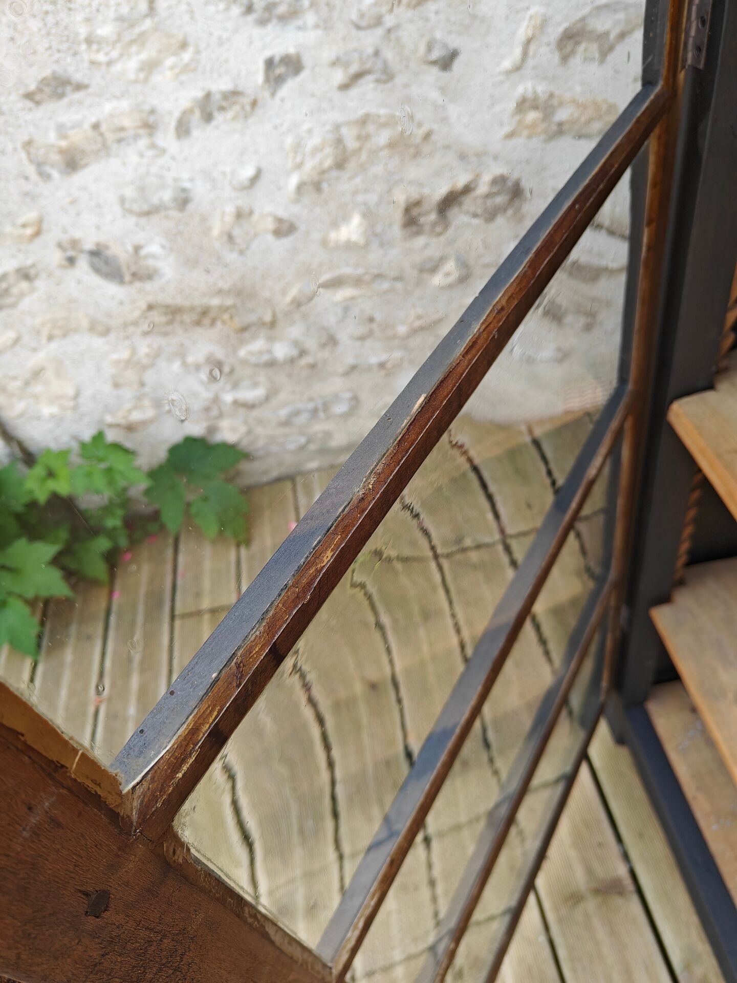 Restored antique display cabinet