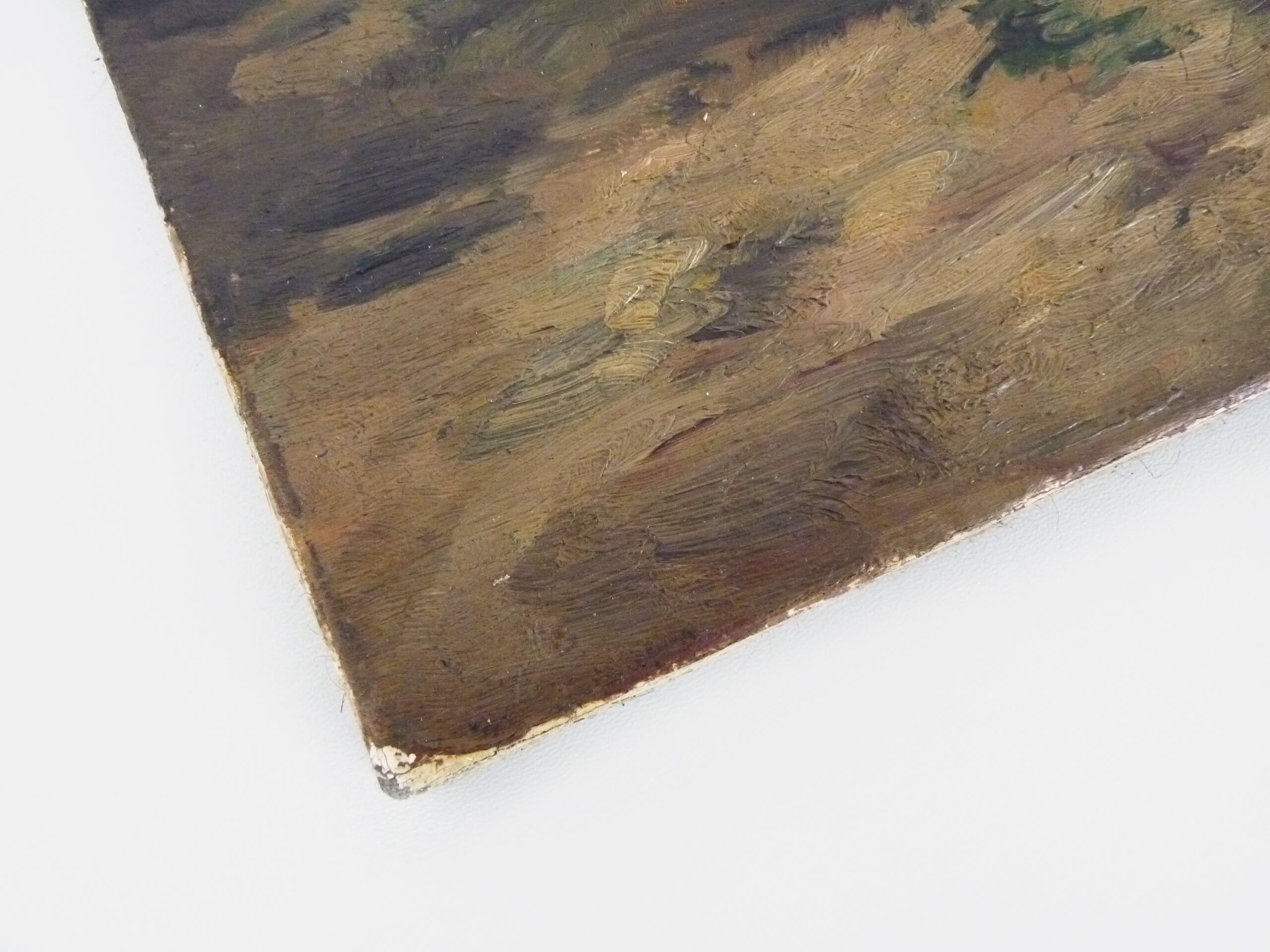 Old oil on canvas signed B . Vaudron