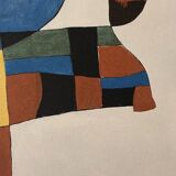 Joan Miró lithographie Femme oiseau étoile (Hommage à Pablo Picasso 1966) Miro