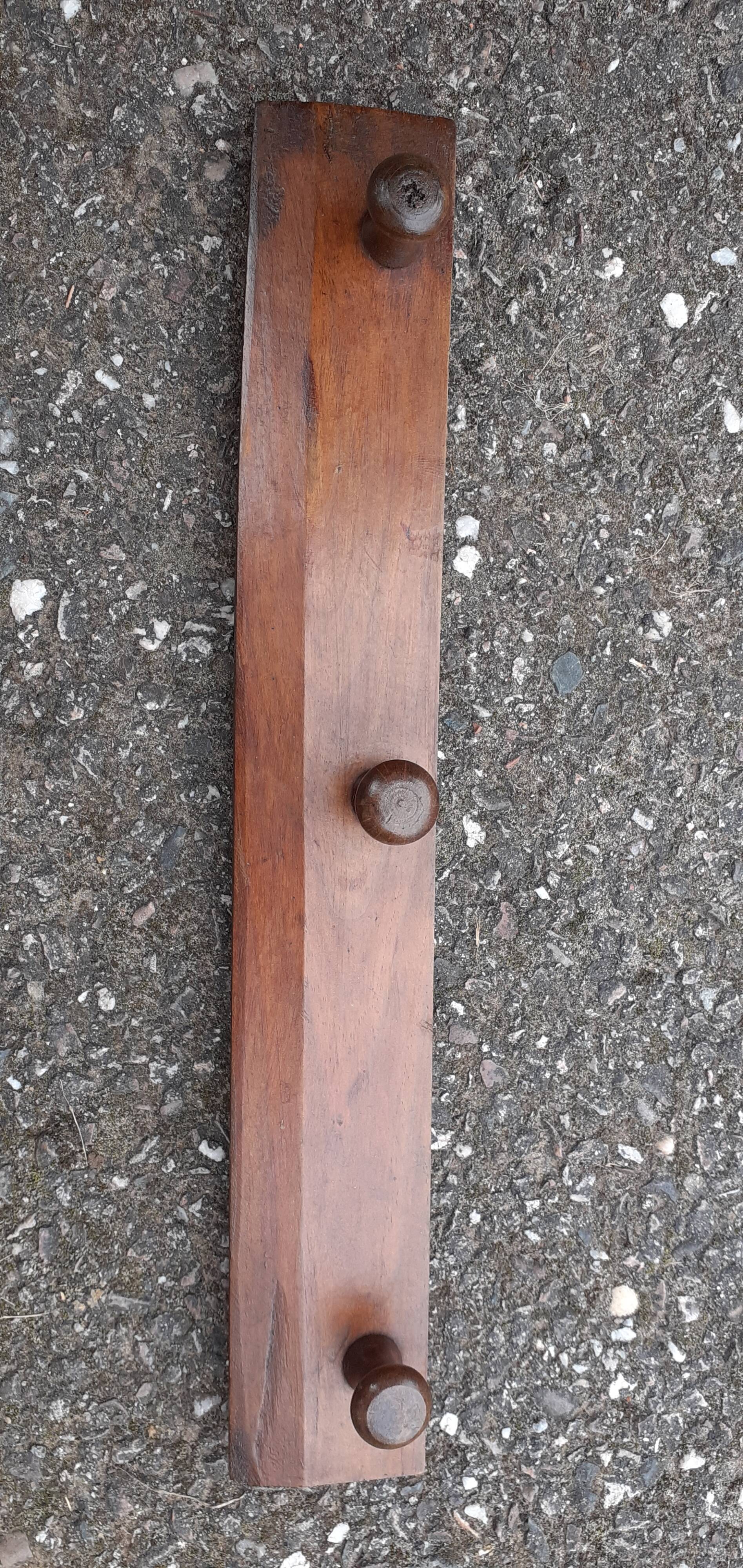 Vintage wall coat rack