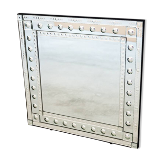 Square decorative wall mirror, 1970-1979