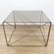 Mid century isocele side table designed by Max Sauze, French Architectural Coffee table