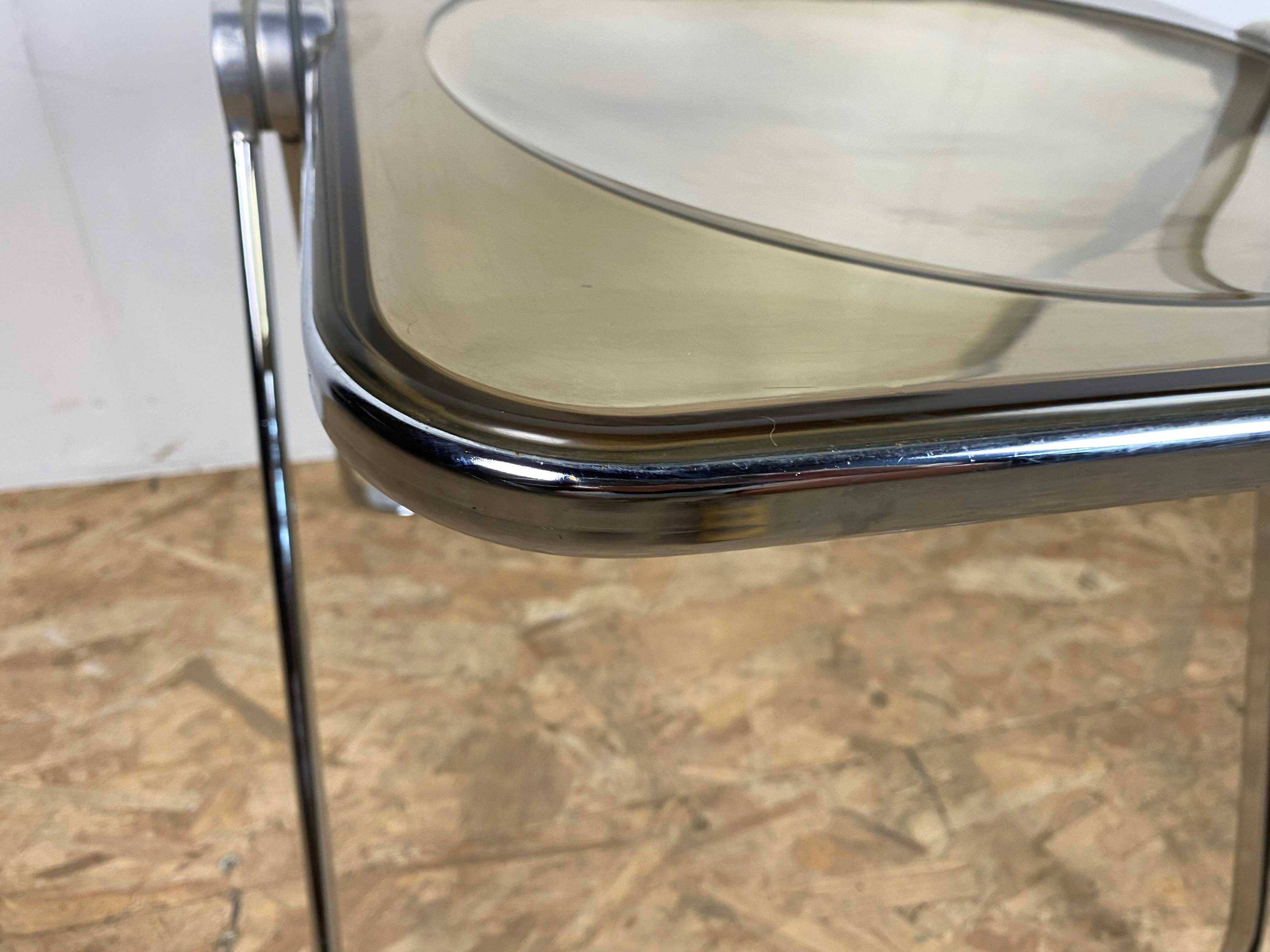 A folding chair model Plia by Giancarlo Piretti for Castelli vintage year 70