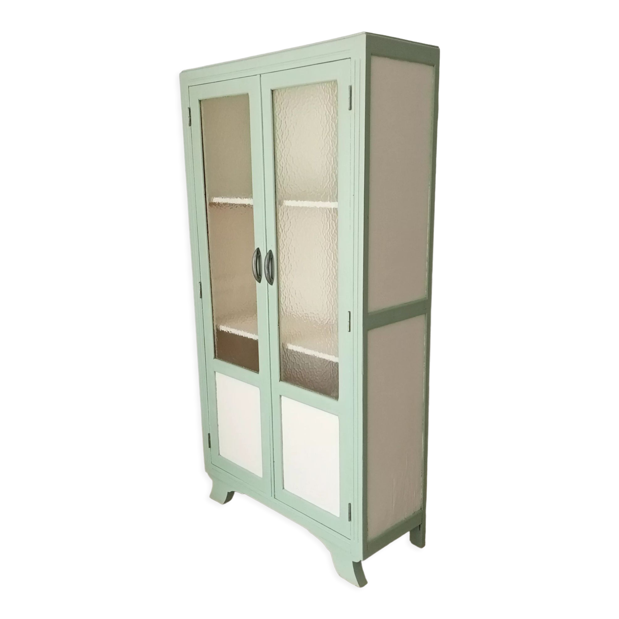 Art Deco glass cabinet 50s
