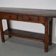 Antique French Rustic Farmhouse Oak Side Table, 19th Century