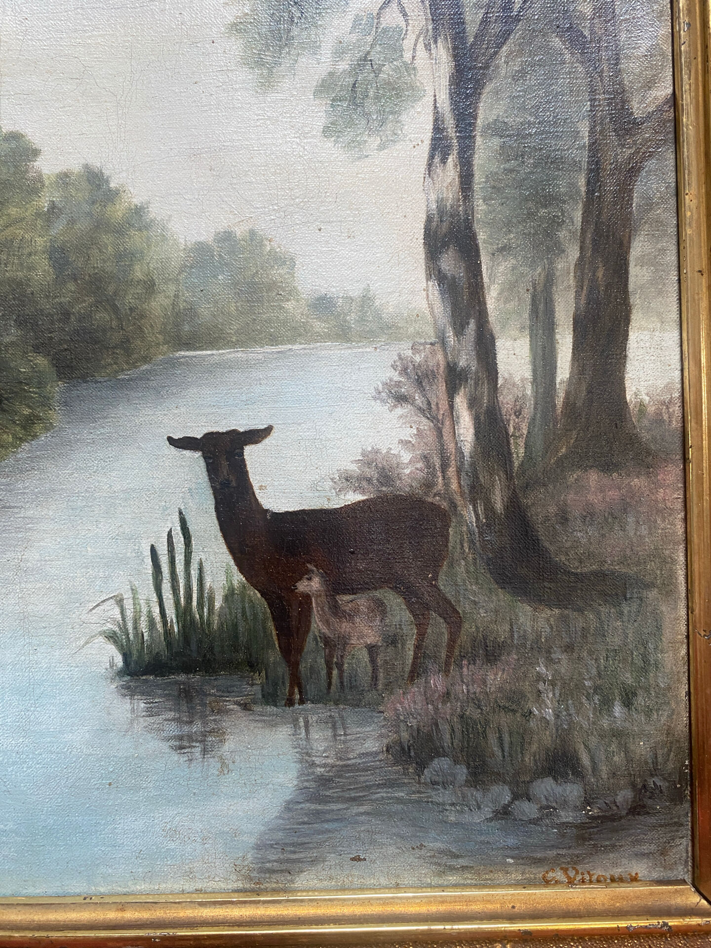 Huile sur toile signée ancienne