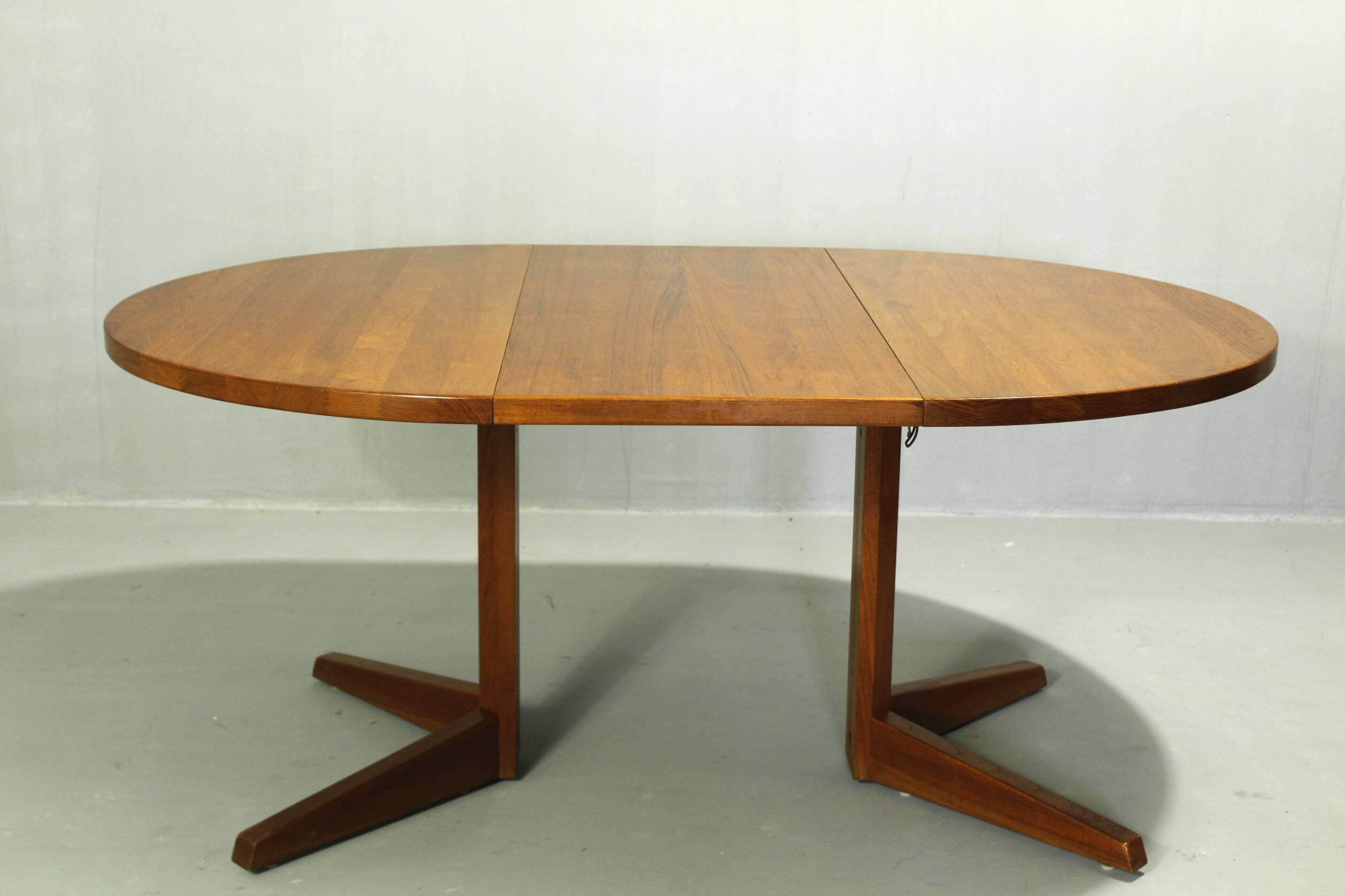 Table à manger extensible danoise en teck, années 1980