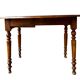 Round (foldable) table in solid wood (walnut)