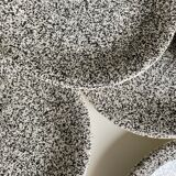 Set of 8 Italian speckled ceramic dessert plates