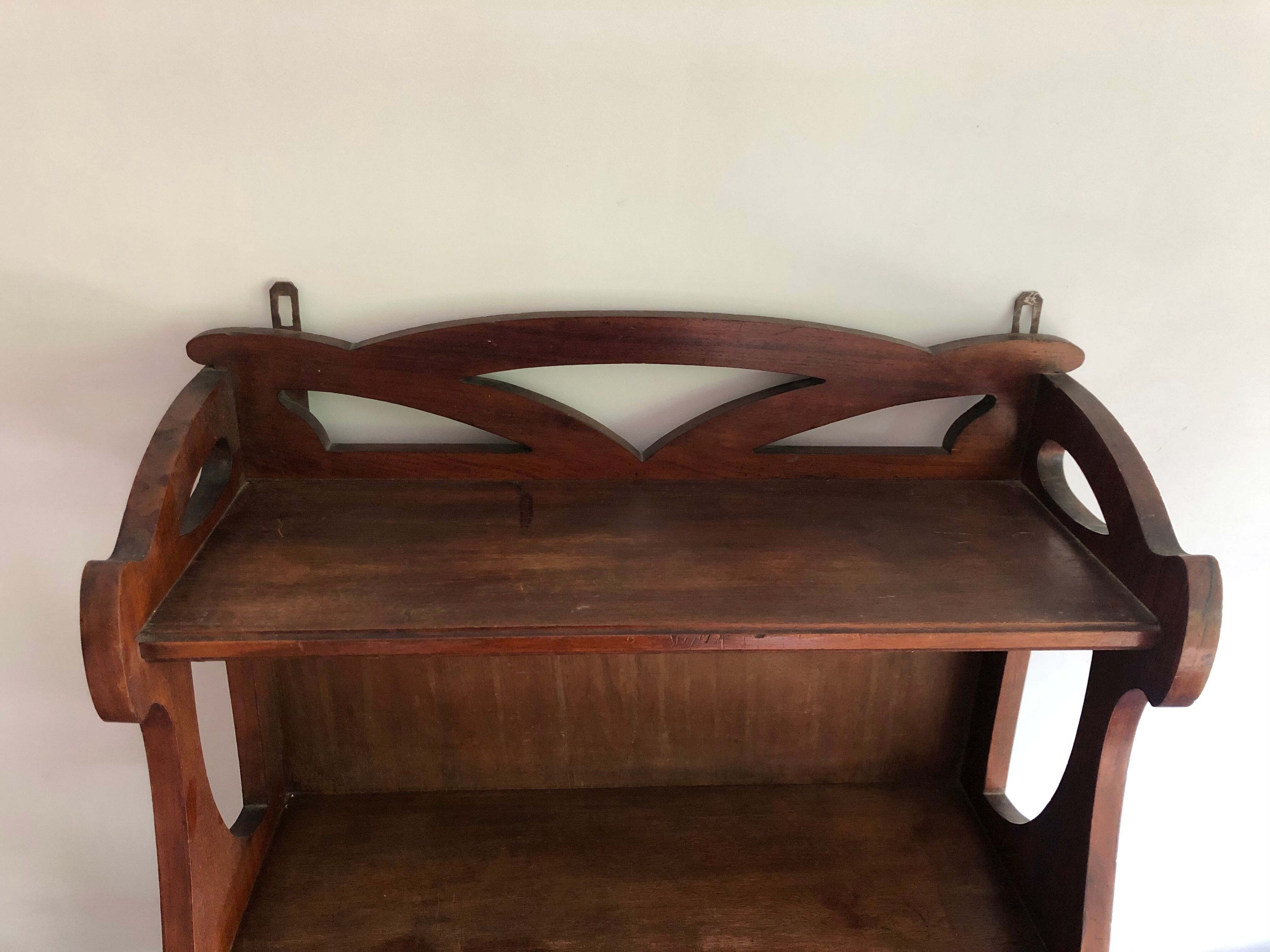 Art Nouveau wall shelf