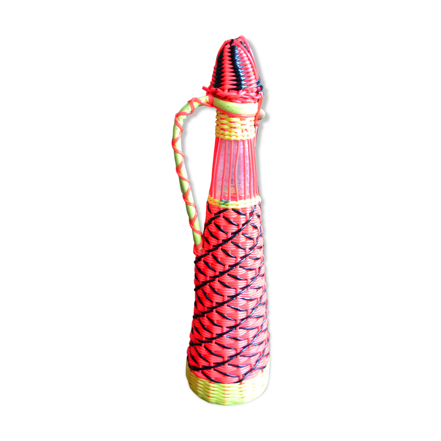 Bottle scoubidou red