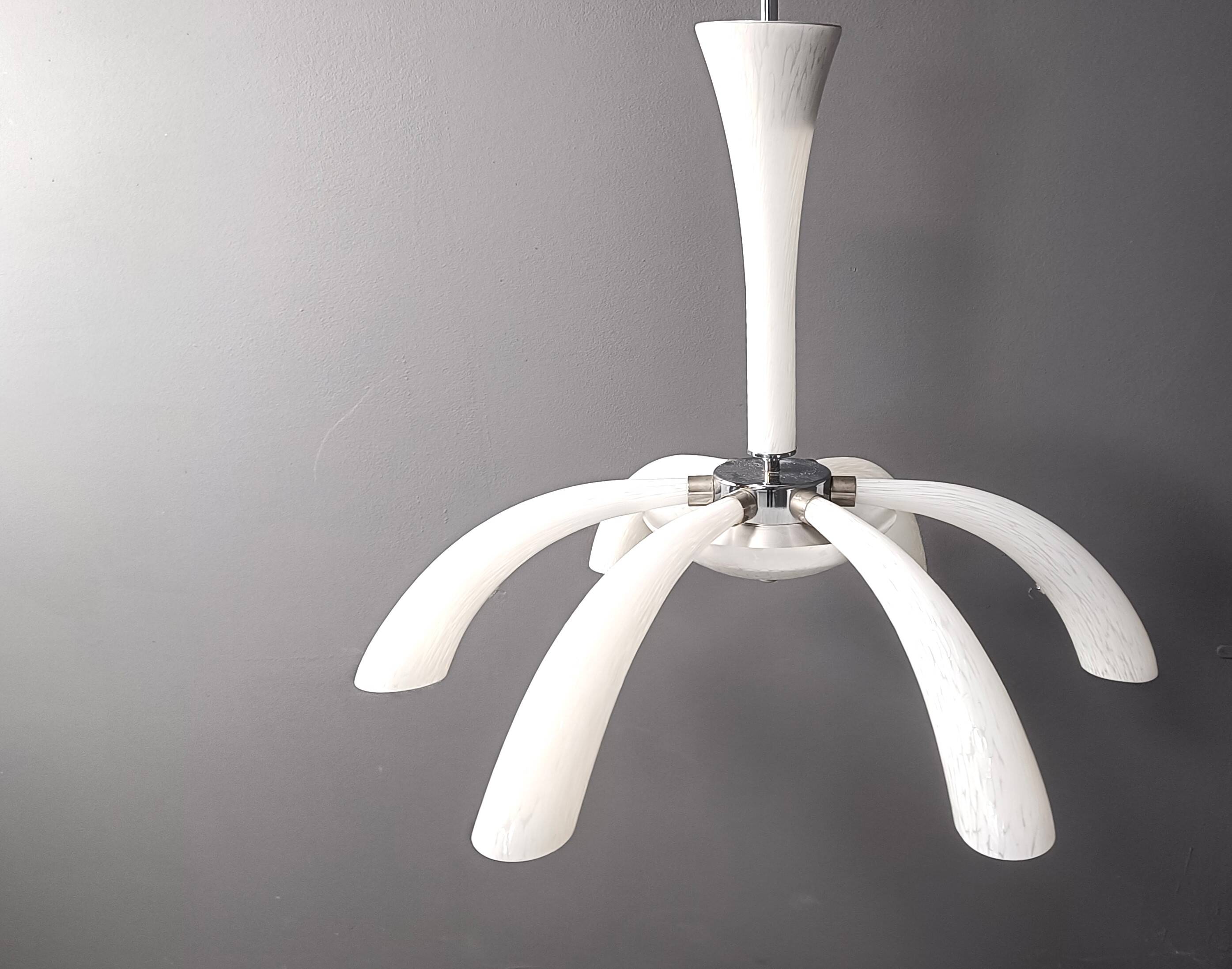 Mid century murano glass chandelier, 1970s
