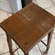 Set of 3 high wooden bar stools, handcrafted, 50.