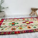 Tapis berbère marocain artisanal 203 x 104 CM