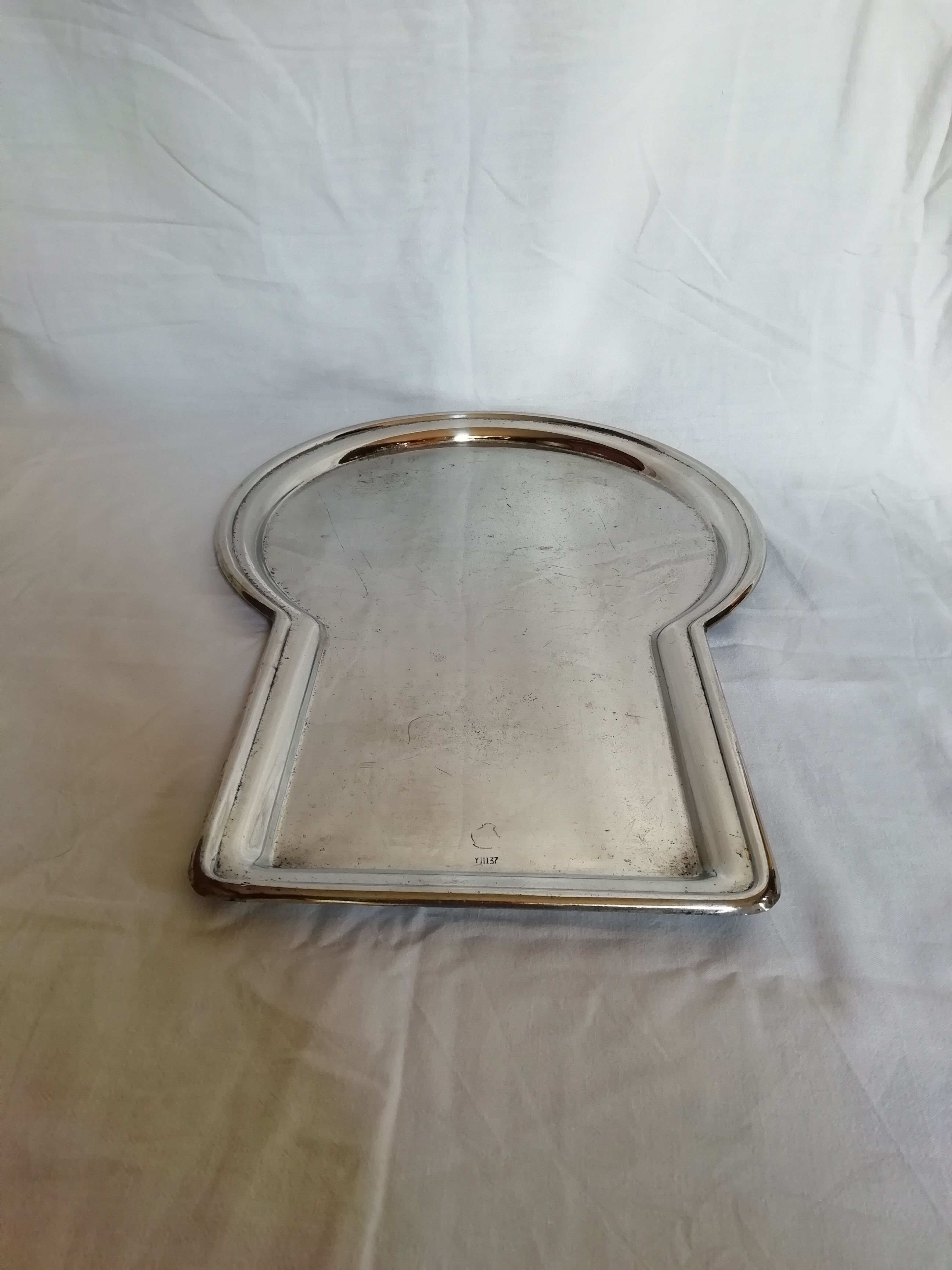 Russian Samovar silver metal and tray