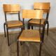 Chaises industrielles collectivités Mullca Delagrave tube & bois