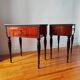 Paire de tables de chevet, Italie 1950-60