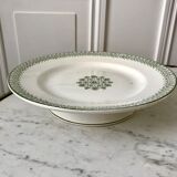 Pair of low compotiers terre de fer st amand green early twentieth century