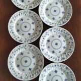 6 English dinner plates, Scandinavian decor