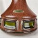 Vase made in Denmark marron et vert