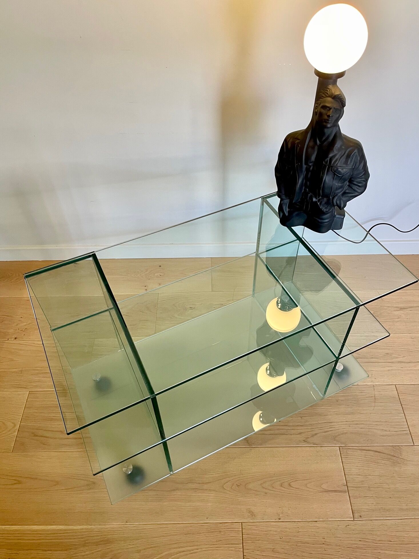 Glass TV stand