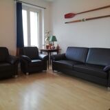 Puhlmann leather sofa with two armchairs