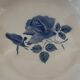 Very pretty blue floral deep dish Digoin Sarreguemines.