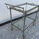 Jansen Silver-finish Rolling Serving Cart