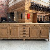 Huge mid-20th century sideboard in solid oak