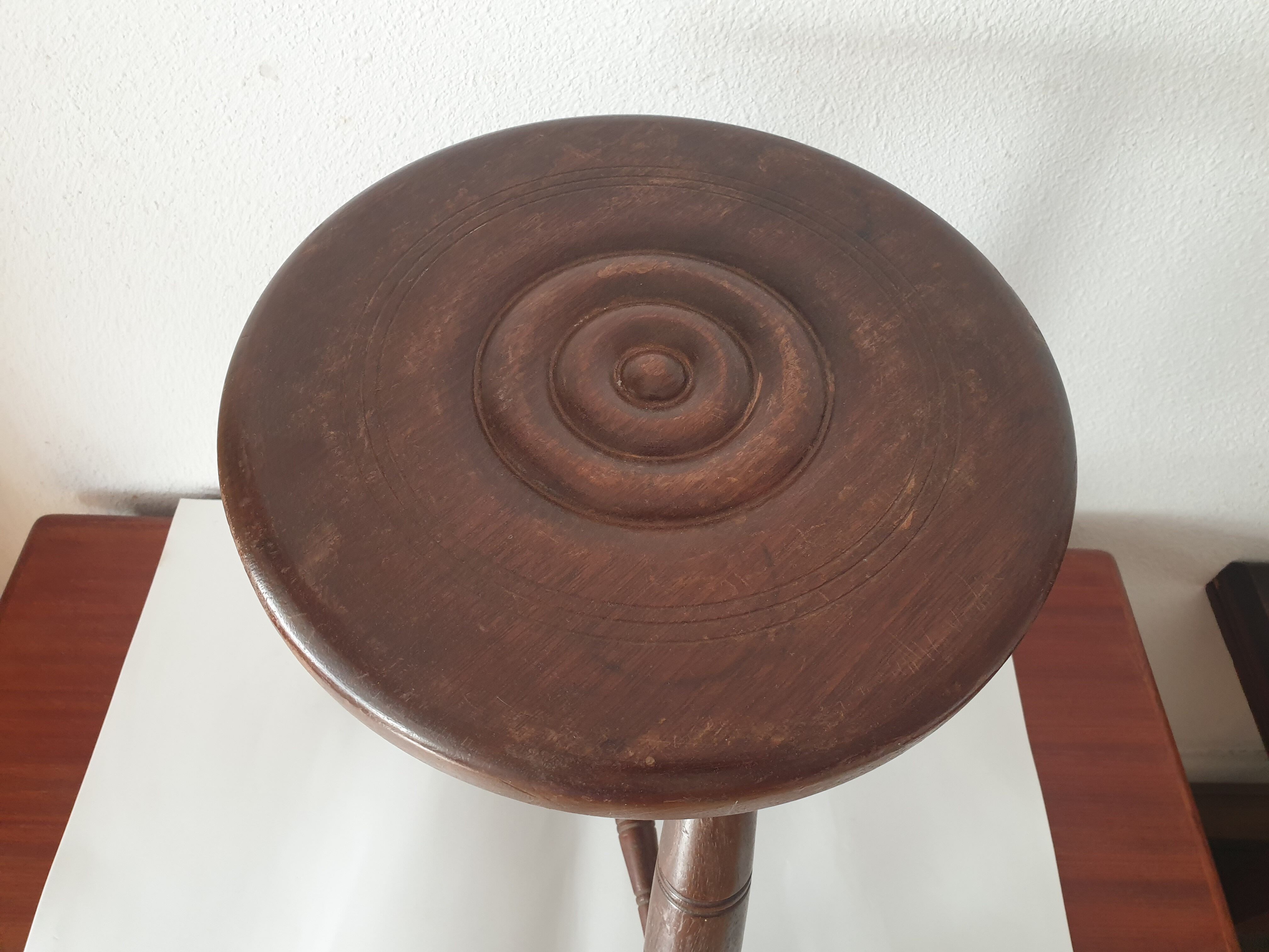 Brutalist stool 60s